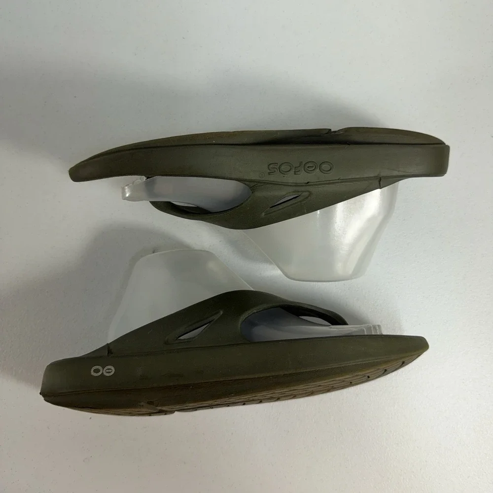 Oofos Originals EU 43 Men 10 Women 12 Sandals Green Recovery Comfort Lightweight